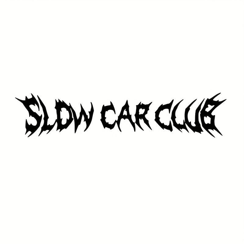 SLOW CAR CLUB Car Windshield Sticker