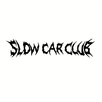 SLOW CAR CLUB Car Windshield Sticker