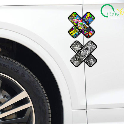 Bold Pattern Graffiti Bandage Design sticker