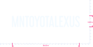 Text MNTOYOTALEXUS Vinyl-Aufkleber mit individuellem Schriftzug / 5,82 x 36,03 Zoll / Weiß /