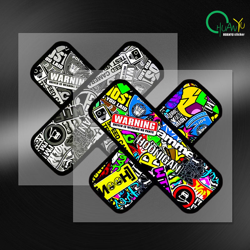 Bold Pattern Graffiti Bandage Design sticker