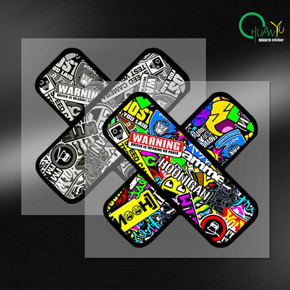 Bold Pattern Graffiti Bandage Design sticker
