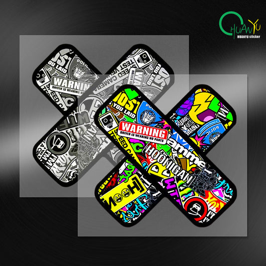 Bold Pattern Graffiti Bandage Design sticker