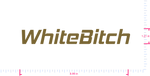 Text WhiteBitch Vinyl-Aufkleber mit individuellem Schriftzug/1,21 x 8,99 Zoll/ Gold/