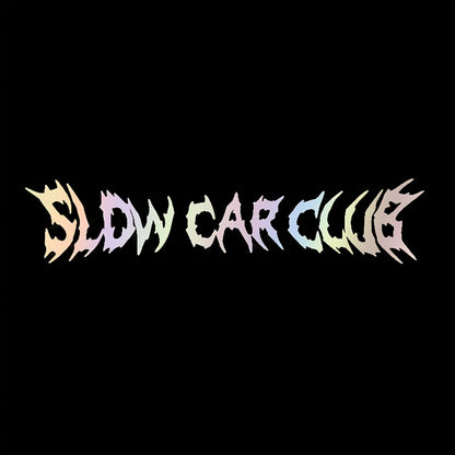 SLOW CAR CLUB Car Windshield Sticker