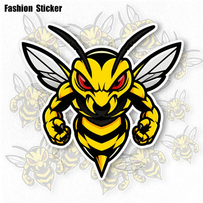 Wasp Car Sticker, Yellow Wasp Vinyl Decal