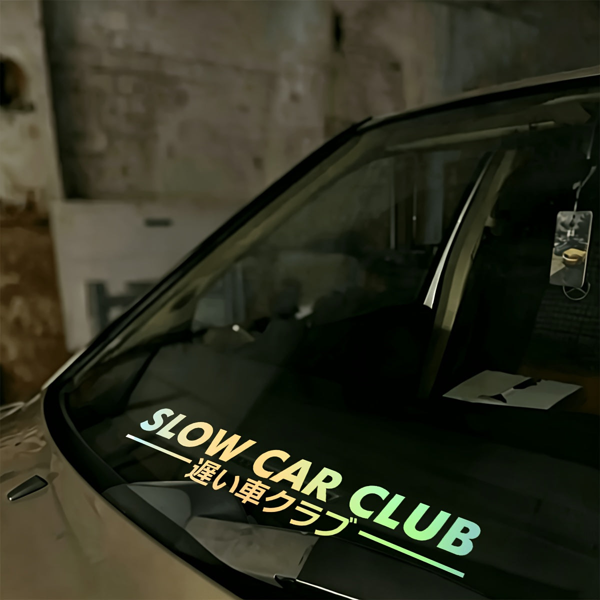 Slow Car Club Windshield Banner