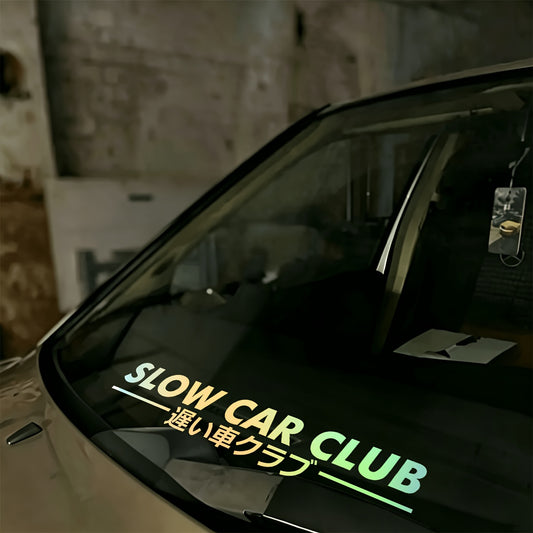Slow Car Club Windshield Banner