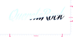 Text QueretaRock Vinyl-Aufkleber mit individuellem Schriftzug / 4,19 x 15,02 Zoll / Spiegelchrom /