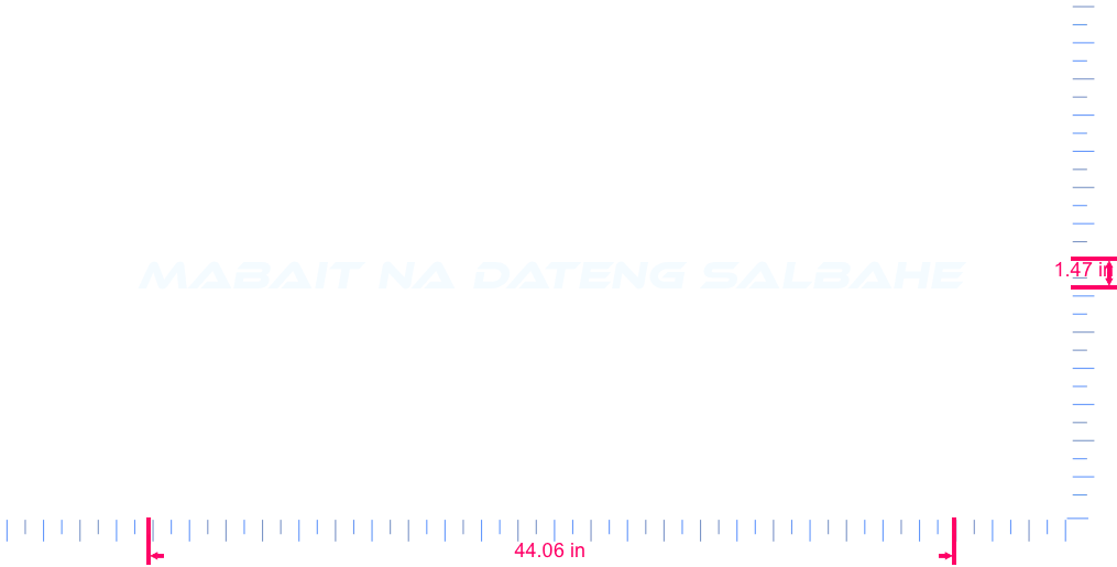 Text MABAIT NA DATENG SALBAHE Vinyl custom lettering decall/1.47 x 44.06 in/ White /