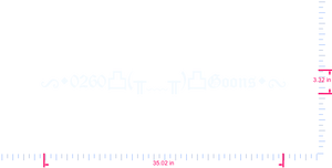 Text &gt;•0260凸(╥﹏╥)凸Goons•&lt; Vinyl-Aufkleber mit individuellem Schriftzug/3,32 x 35,02 Zoll/ Weiß /