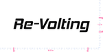 Text Re-Volting Vinyl custom lettering decall/1.5 x 8.03 in/ Black /