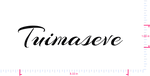 Text Tuimaseve Vinyl-Aufkleber mit individuellem Schriftzug/1,66 x 8,33 Zoll/ Schwarz /