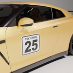 Racing Number  - Magnetic or Sticker (1 psc.)