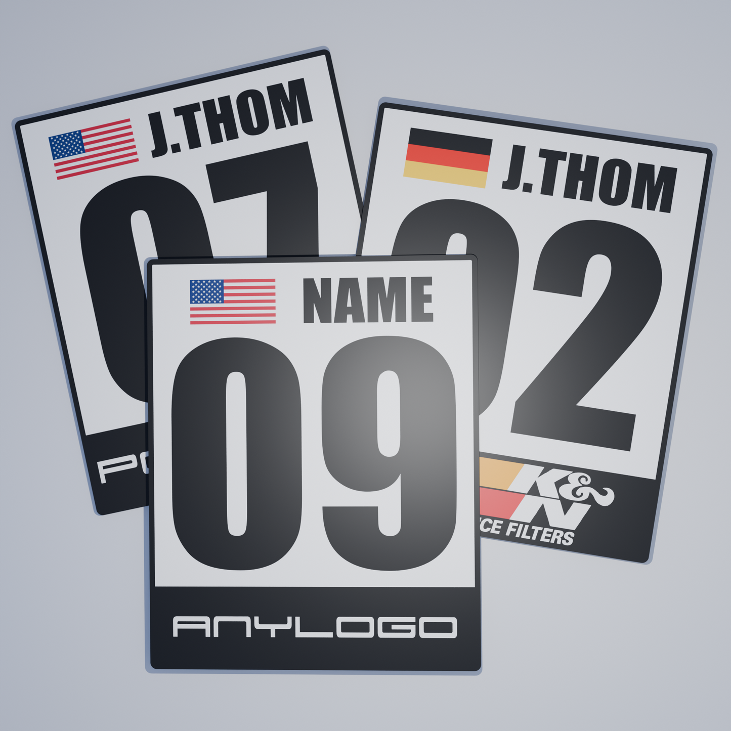 Autocross car number