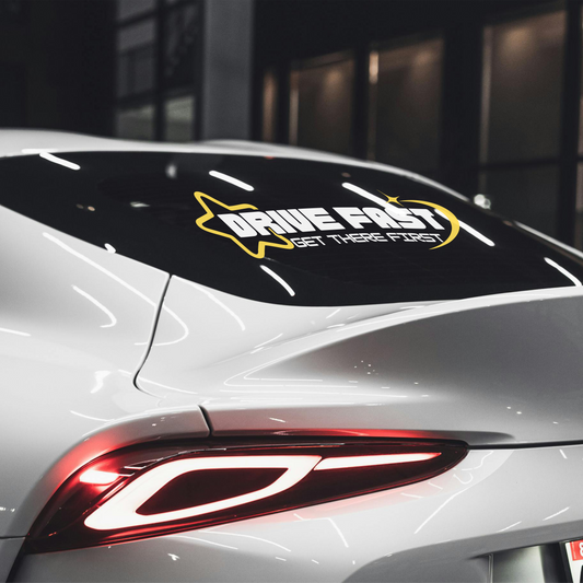 Drive Fast - Get There First decal