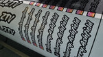 3x benutzerdefinierte Social-Media-Aufkleber, 3er-Pack