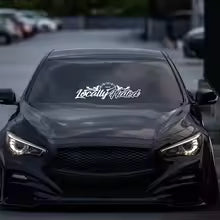 JDM locally Hated windshield low banner sticker