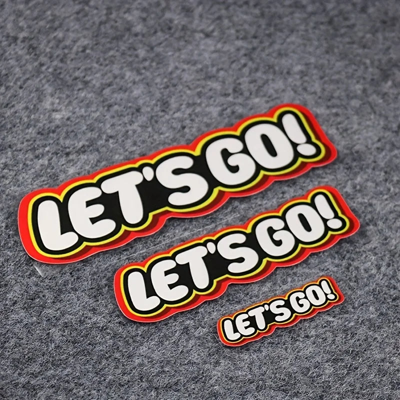 "LET'S GO"  Sticker