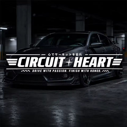 JDM Racing Slogan Car Sticker Windshield Banner Auto Decoration Exterior Accessories Waterproof Vinyl Decals for Car SUV Van ATV