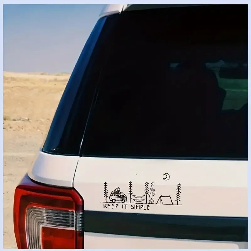 Keep It Simple - Camping Car Sticker