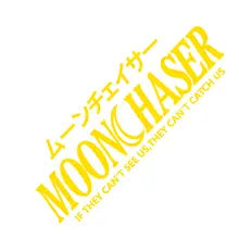 JDM MoonChaser Car Sticker Windshield Banner Night Run Sport Competition Style Waterproof Sunscreen Decorative Vinyl Decals