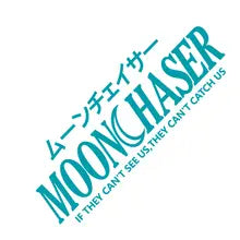 JDM MoonChaser Car Sticker Windshield Banner Night Run Sport Competition Style Waterproof Sunscreen Decorative Vinyl Decals