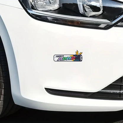 Powered By ADHD BatterySticker