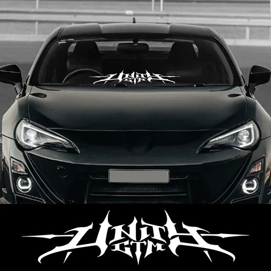 Car Windshield Banner Sticker Rear Window GTM Racing