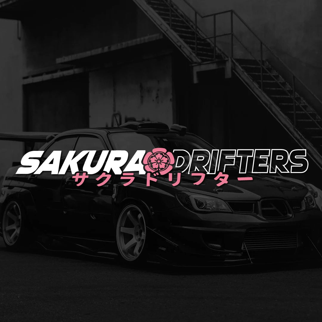 Sakura Drifters car front and rear windshield modification body decals JDM cherry blossom vinyl decals