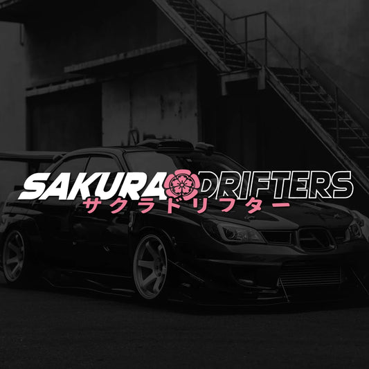 Sakura Drifters car front and rear windshield modification body decals JDM cherry blossom vinyl decals