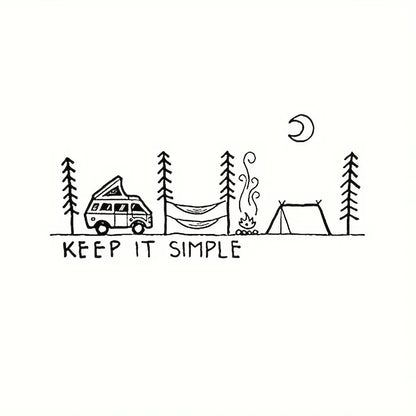Keep It Simple - Camping Car Sticker