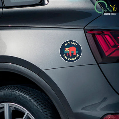 2x Not Fast Not Furious Car Stickers