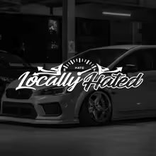 JDM locally Hated windshield low banner sticker