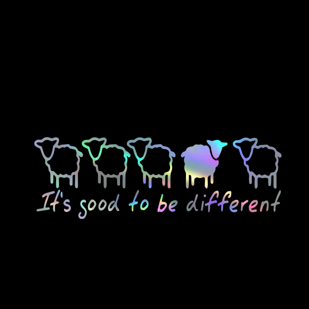It's Good To Be Different Sheep Graphic decal
