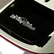 JDM locally Hated windshield low banner sticker