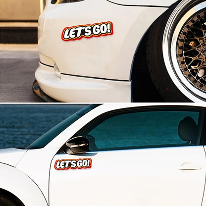 "LET'S GO"  Sticker