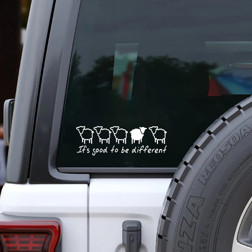 It's Good To Be Different Sheep Graphic decal