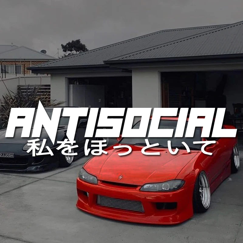 JDM Style 'ANTISOCIRL' Vinyls Decal