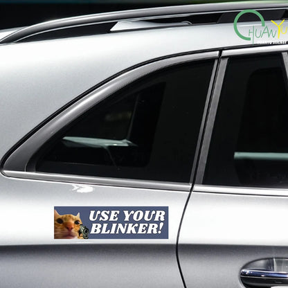 Use Your Blinker! Cat Bumper Sticker