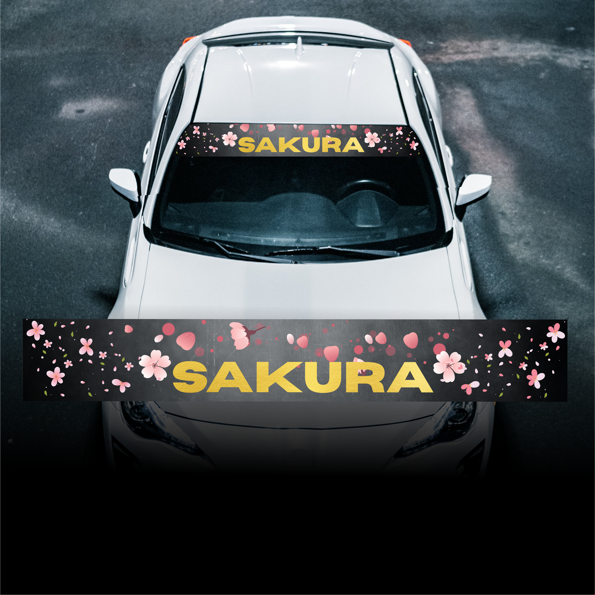 Custom Sakura 'Black Cherry Blossom' Japan Sunstrip – stickyart