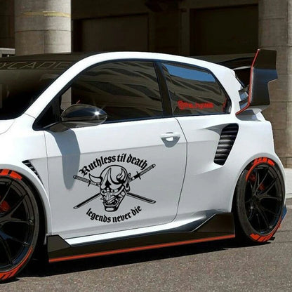“Ruthless Til Death” & “Legends Never Die” JDM Style Decals