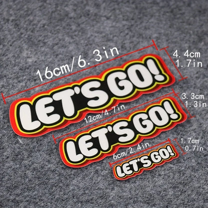 "LET'S GO"  Sticker