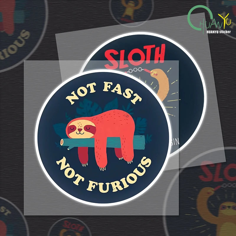 2x Not Fast Not Furious Car Stickers