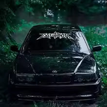 'EXECUTIONER' Vinyls Decal loww windshield banner