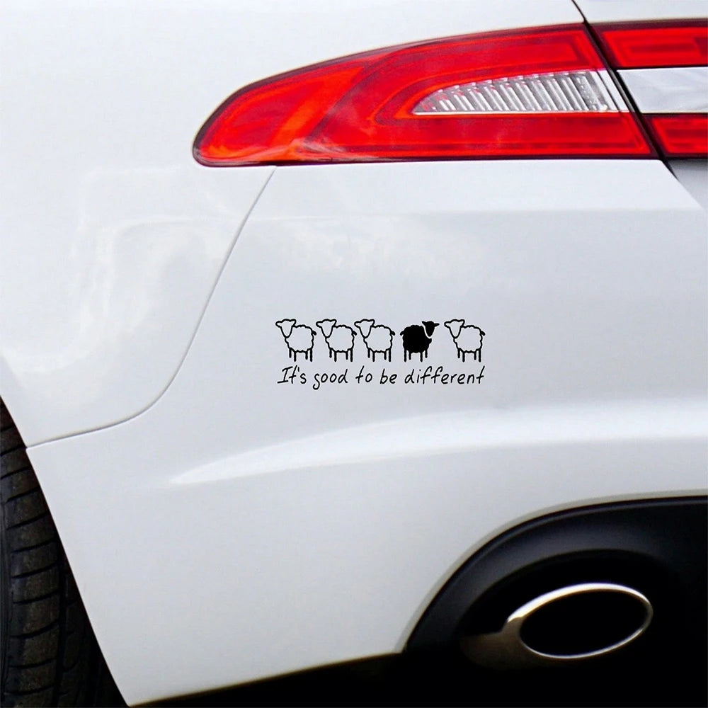 It's Good To Be Different Sheep Graphic decal