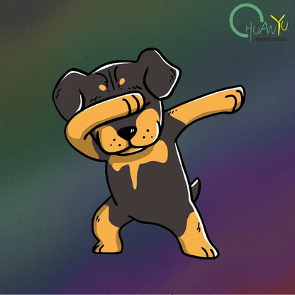 Funny Rottweiler Creative Vinyl Sticker