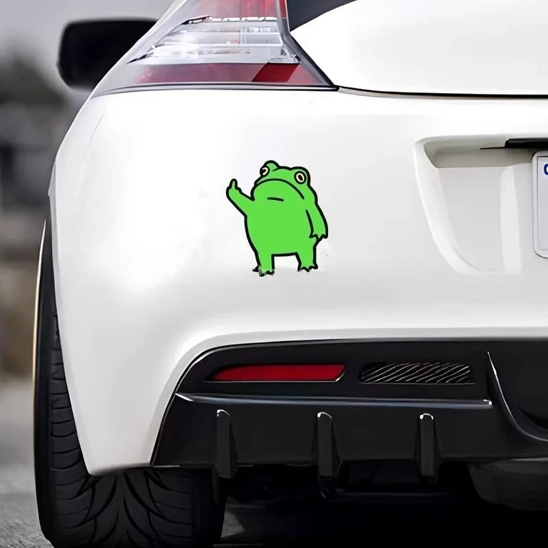 1Pc Funny Frog Vinyl Sticker