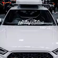 JDM locally Hated windshield low banner sticker