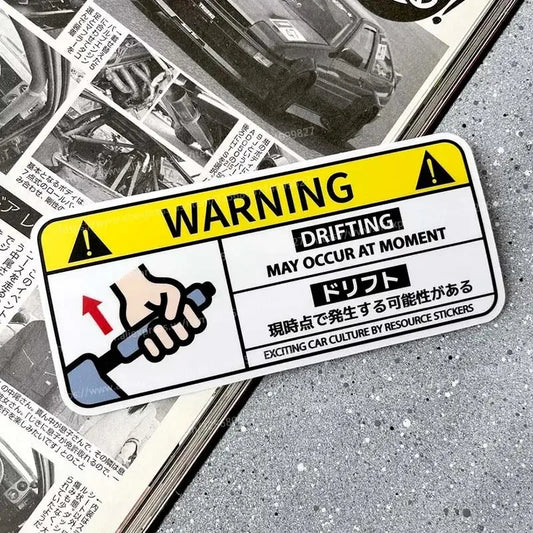 Cartoon Airbag Warning Decal Anime 2